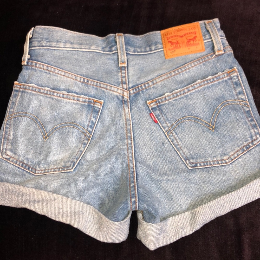 Levis 501 Denim High Rise Shorts